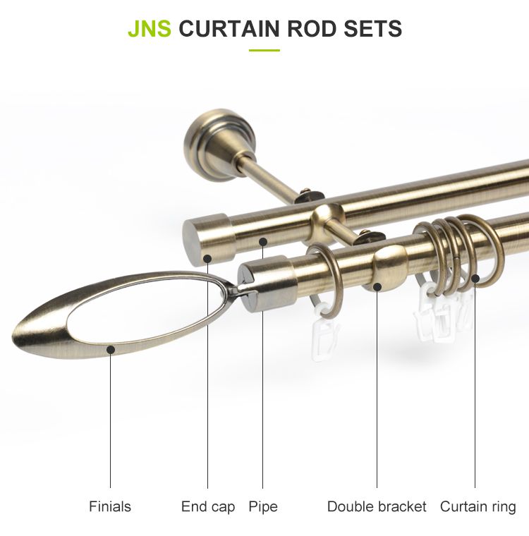 curtain rods sets metal