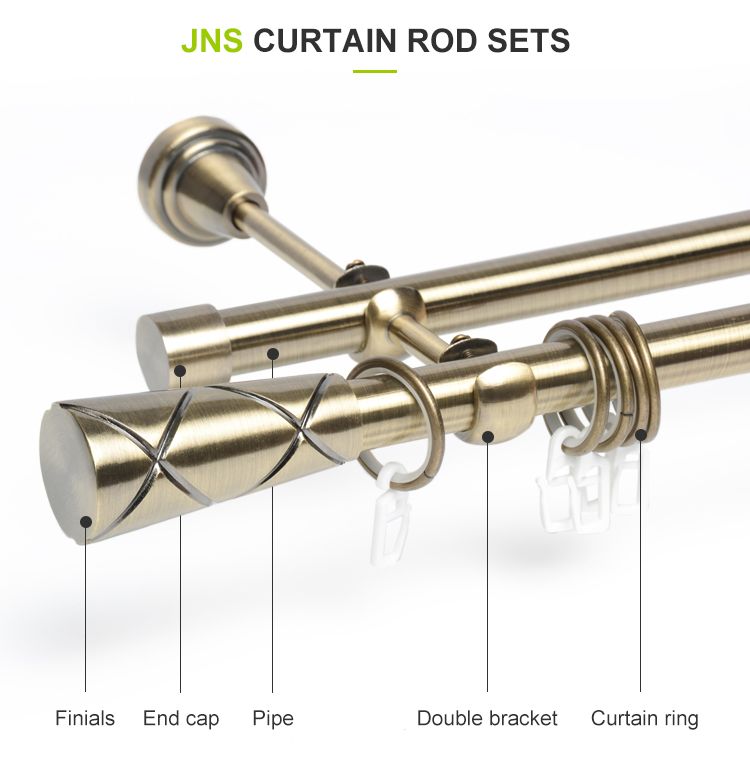 gunmetal curtain rod