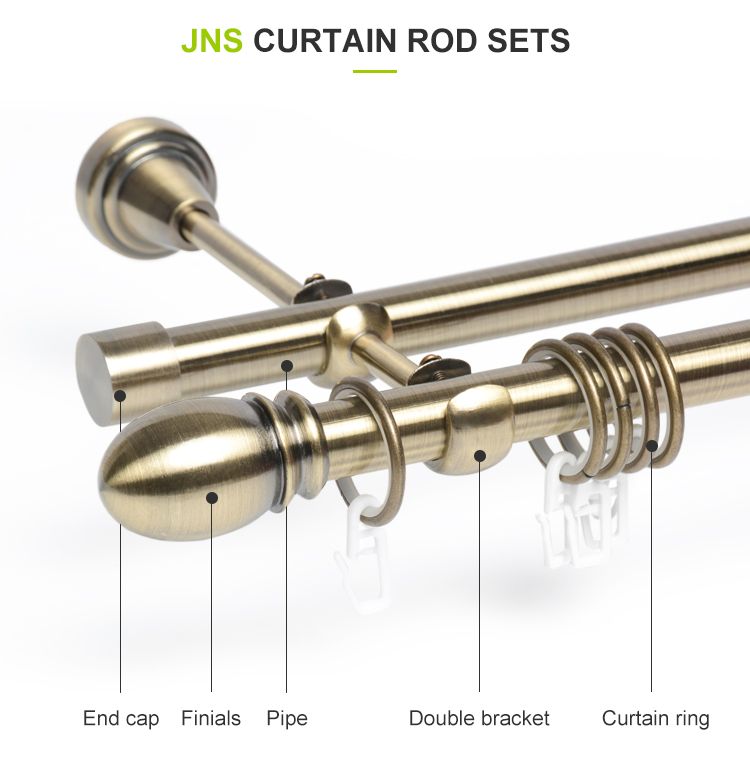 aluminum curtain rods set