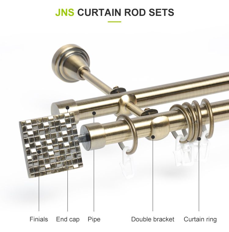 Curtain Rod Accessories Set, Types Of Curtain Rod Holders
