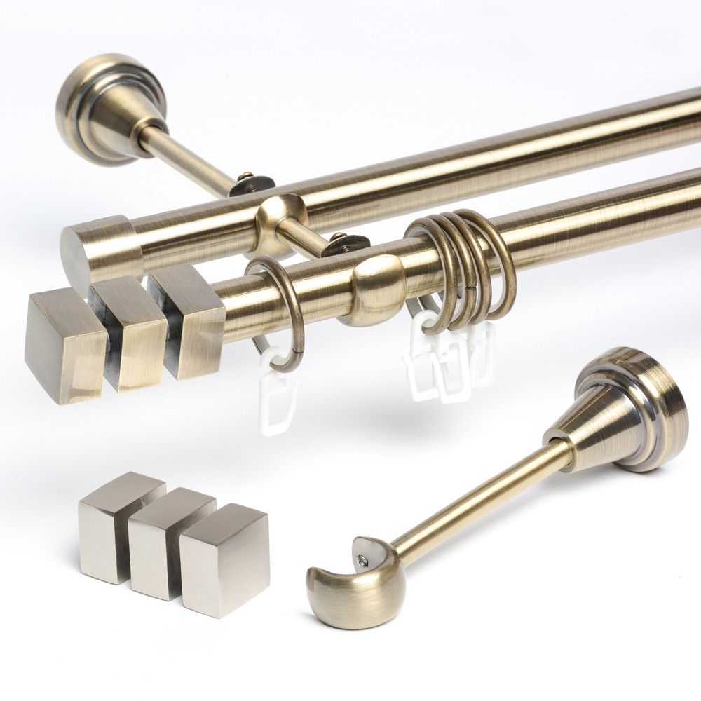 adjustable curtain rod brackets