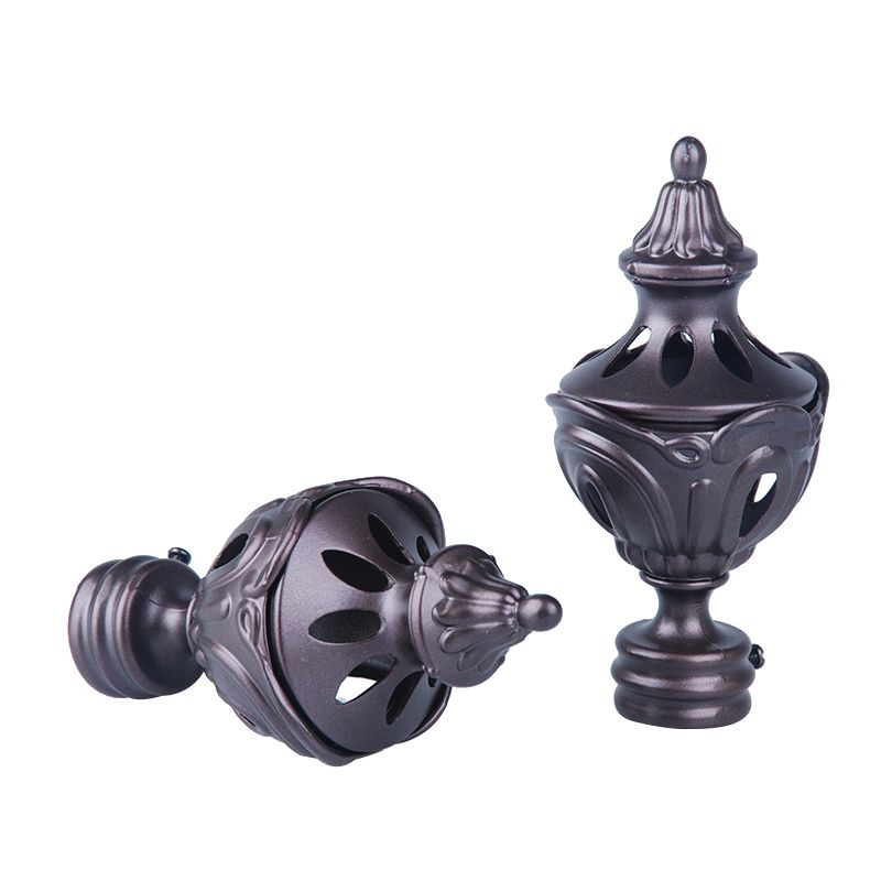 art deco curtain pole finials