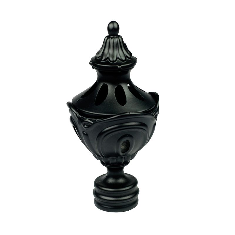 modern curtain rod finials