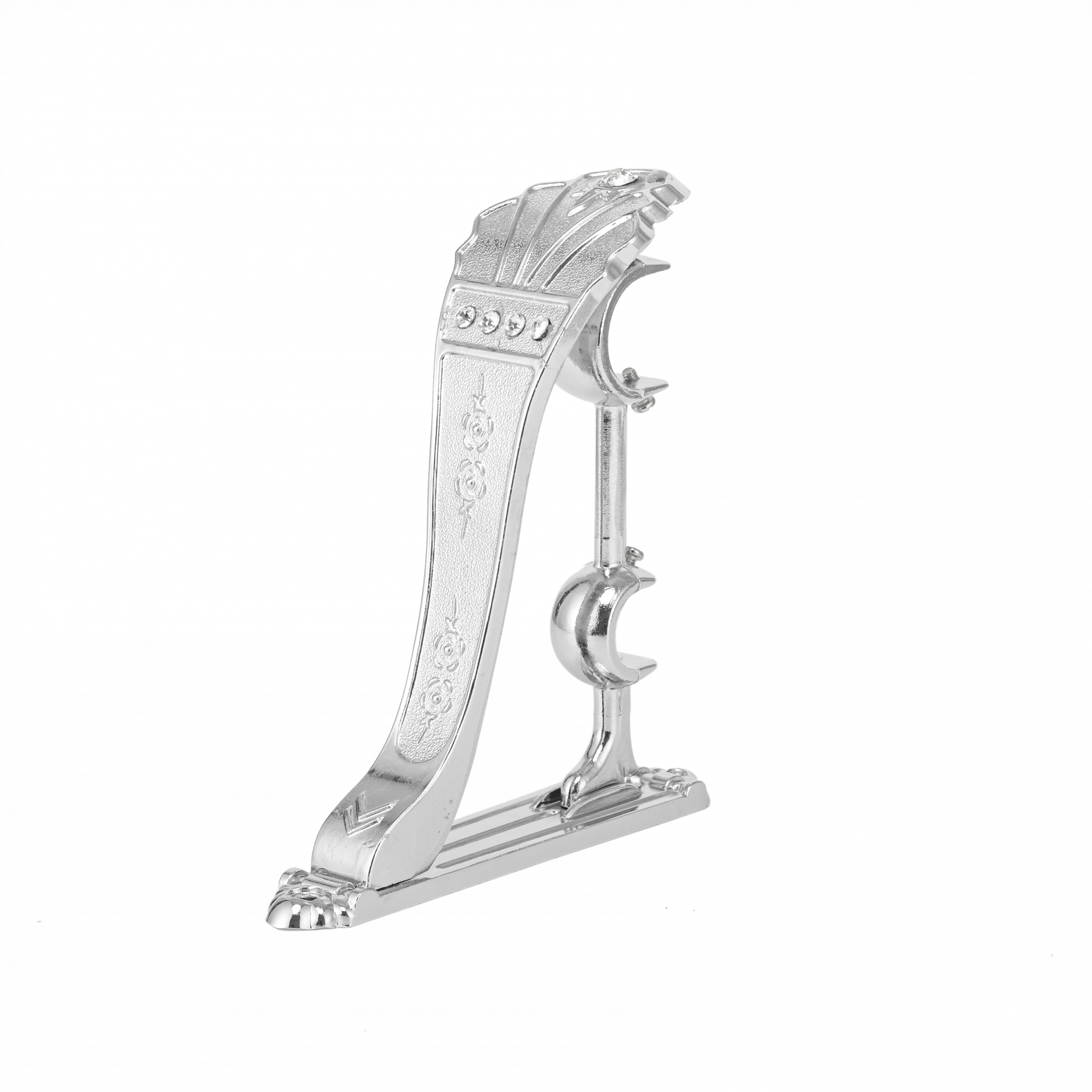 triple curtain rod brackets