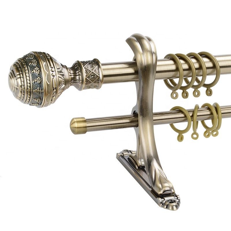 brass curtain rod