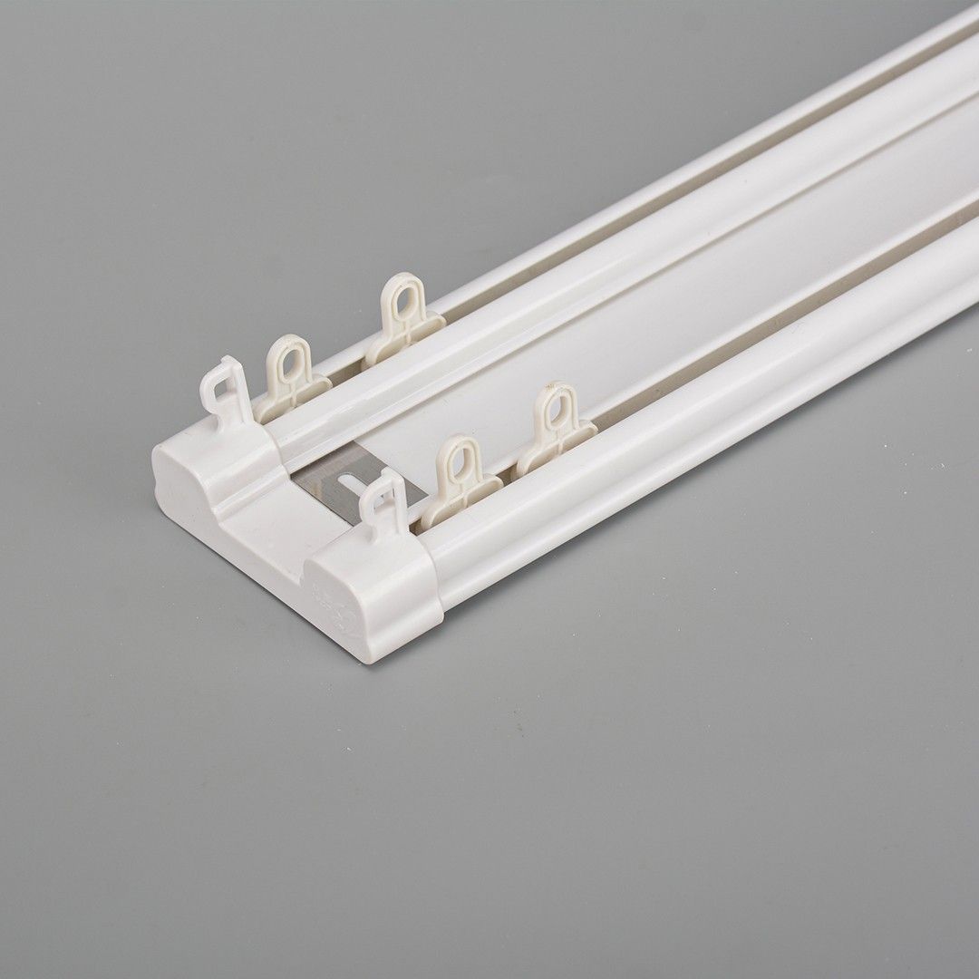 curtain rod double track