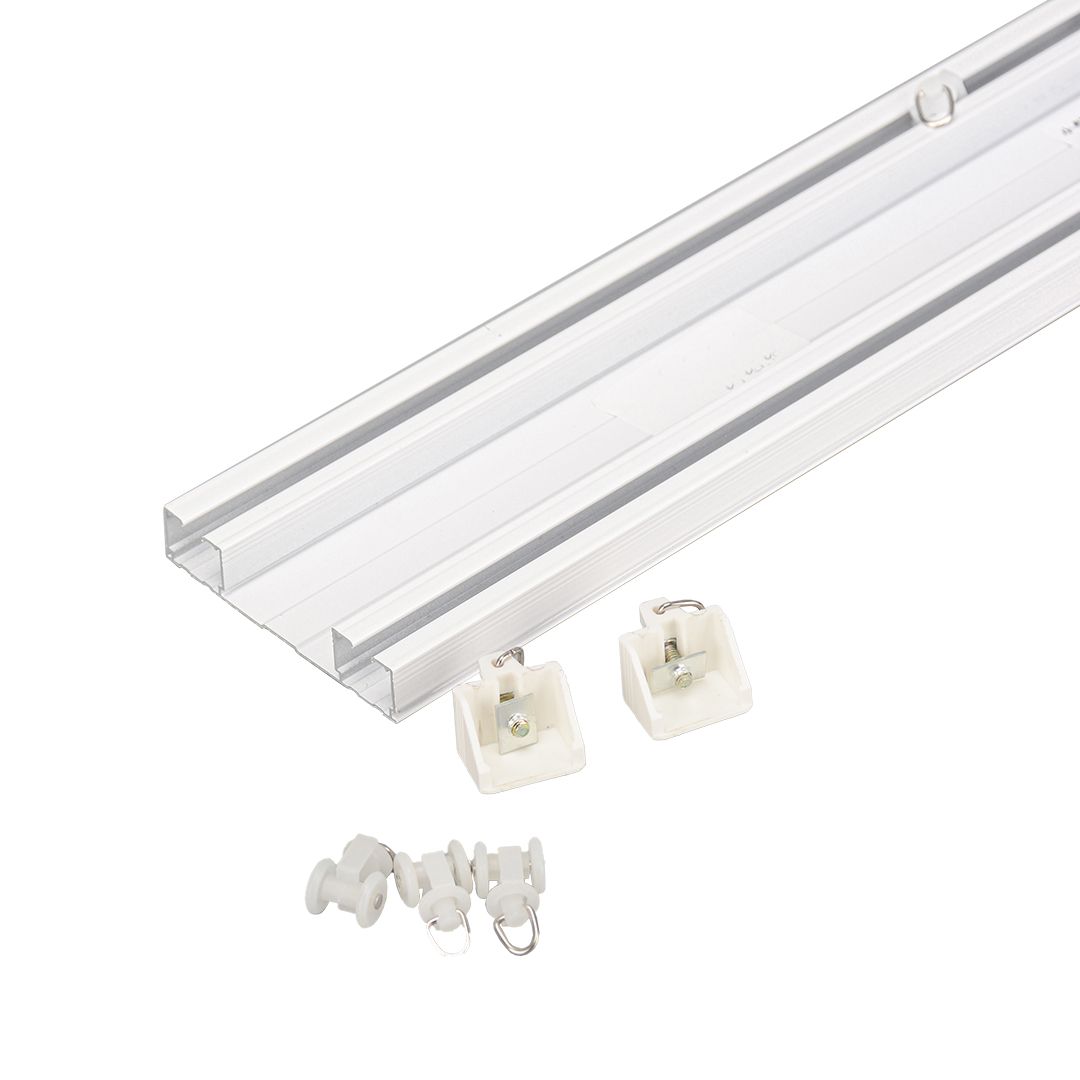  double track shower curtain rod