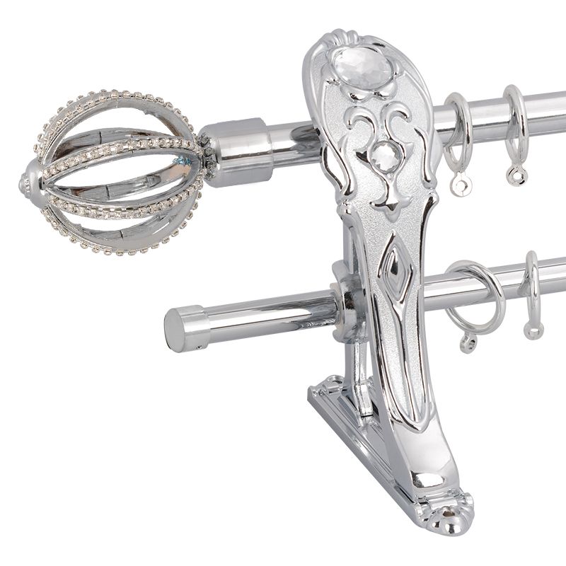 curtain rod ends crystal