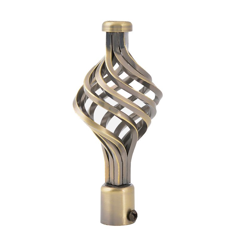 curtain rod end finial