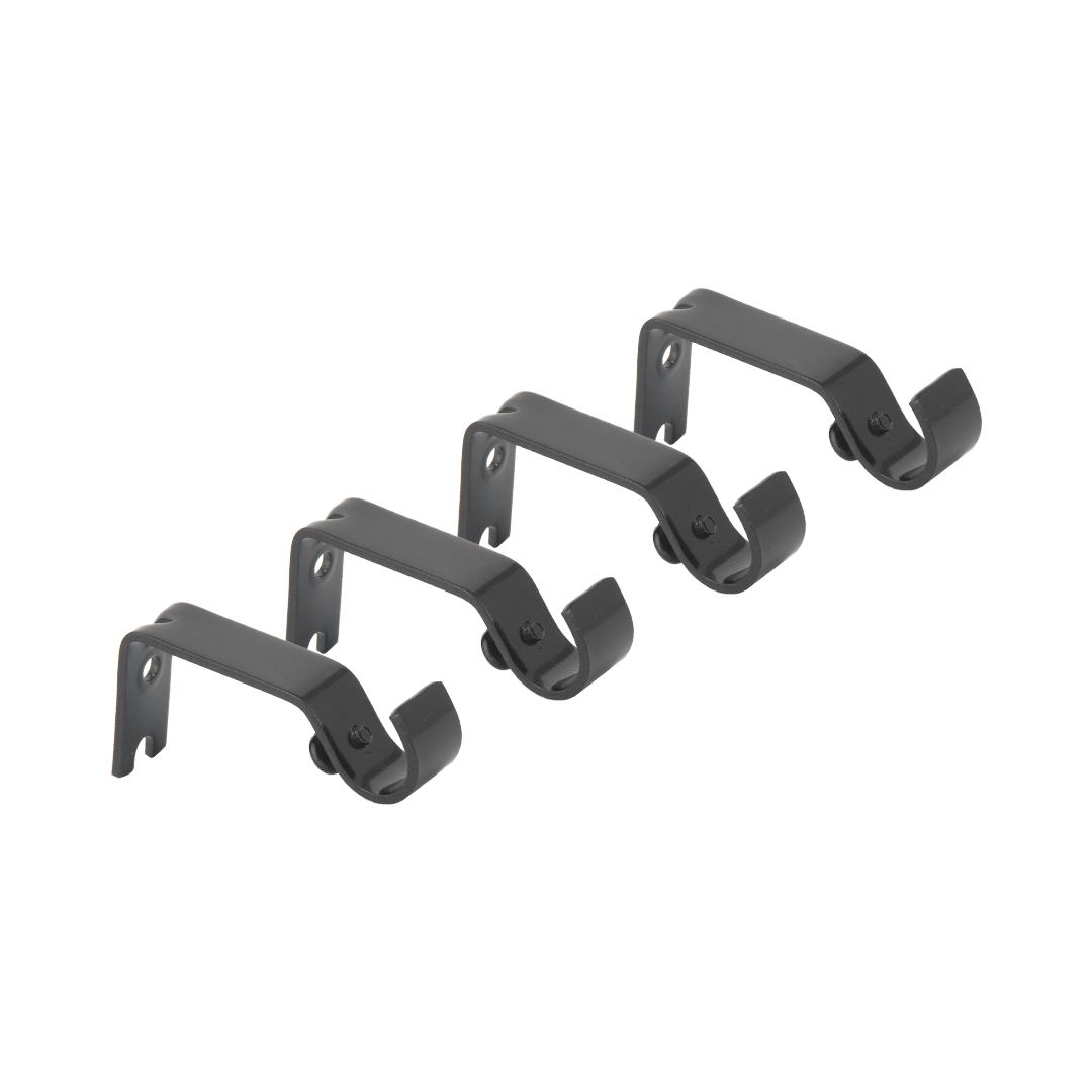 Metal curtain bracket