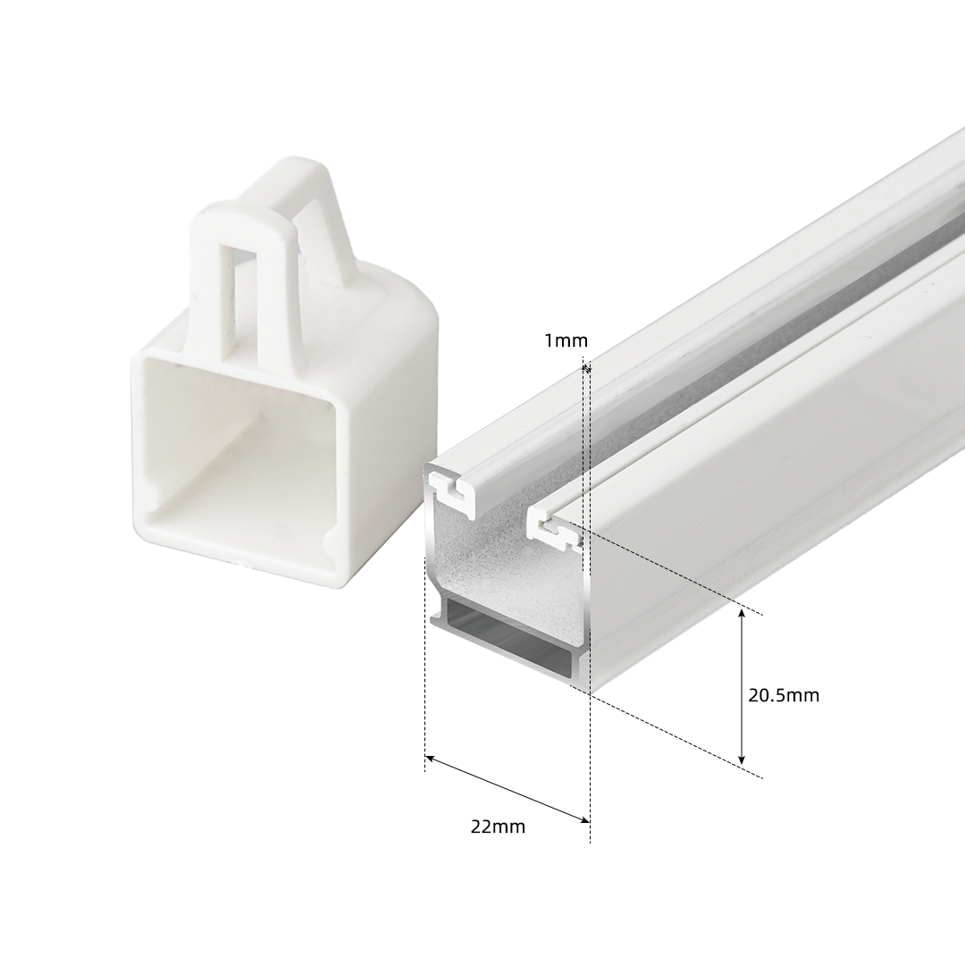 Corner joint curtain track