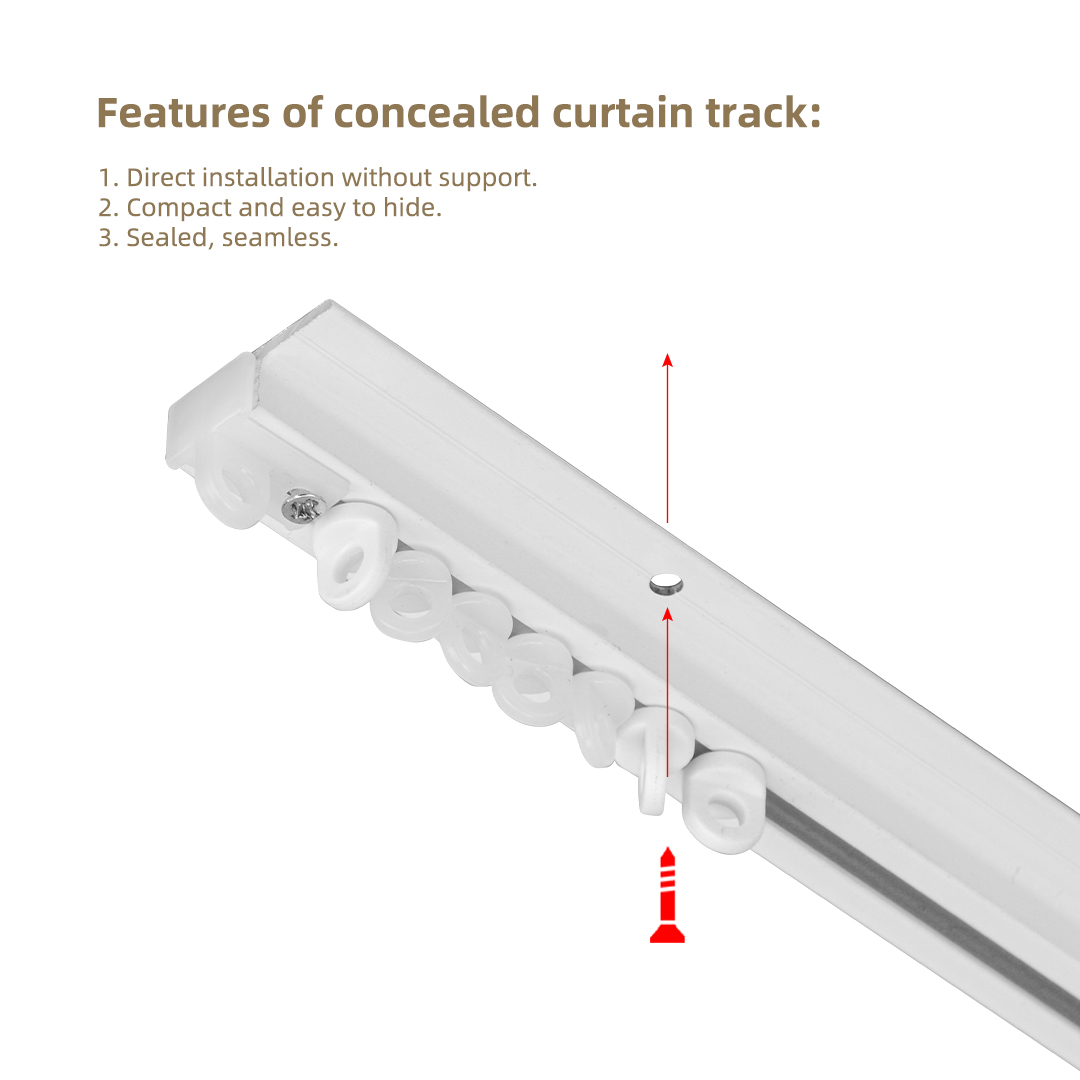 Aluminum curtain track