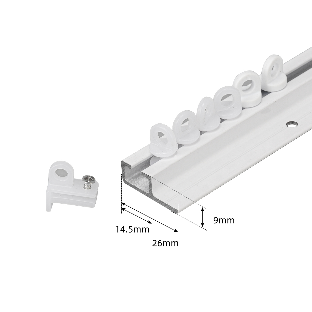 Metal curtain track