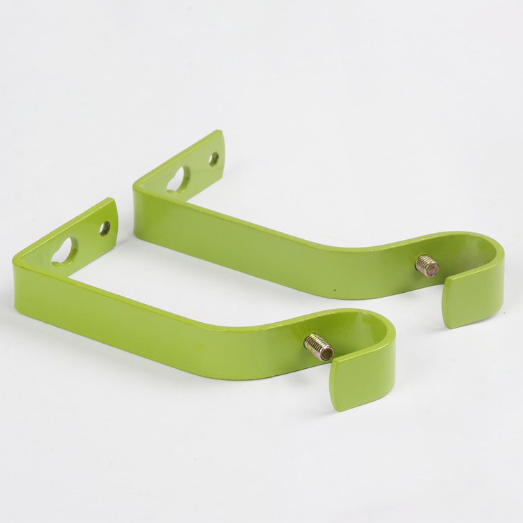 Home decoration green single bracket kid decorative curtain rod