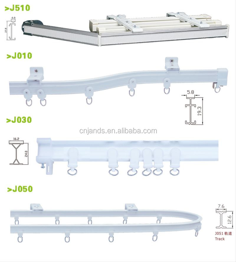 Factory Economical curtain track gliders plastic